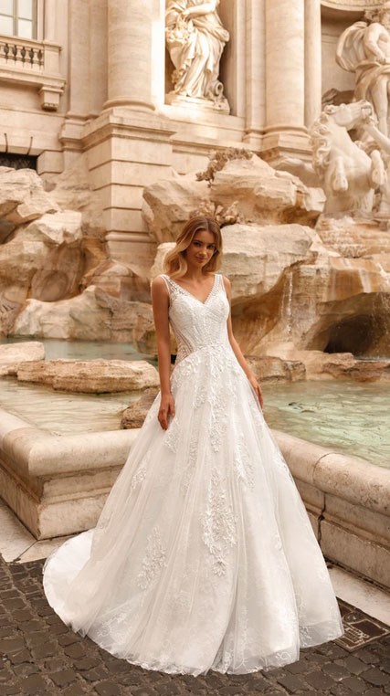 Robe de mariée jupe longue 