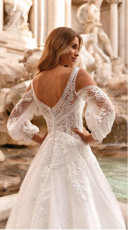 Robe de mariée jupe longue 