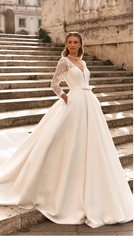 Robe de mariée conçue pour sublimer la silhouette